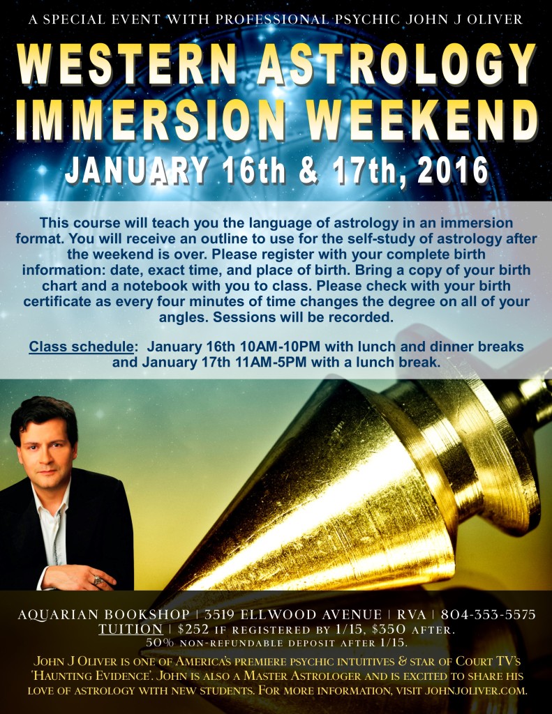 Astrology Immersion January 2016